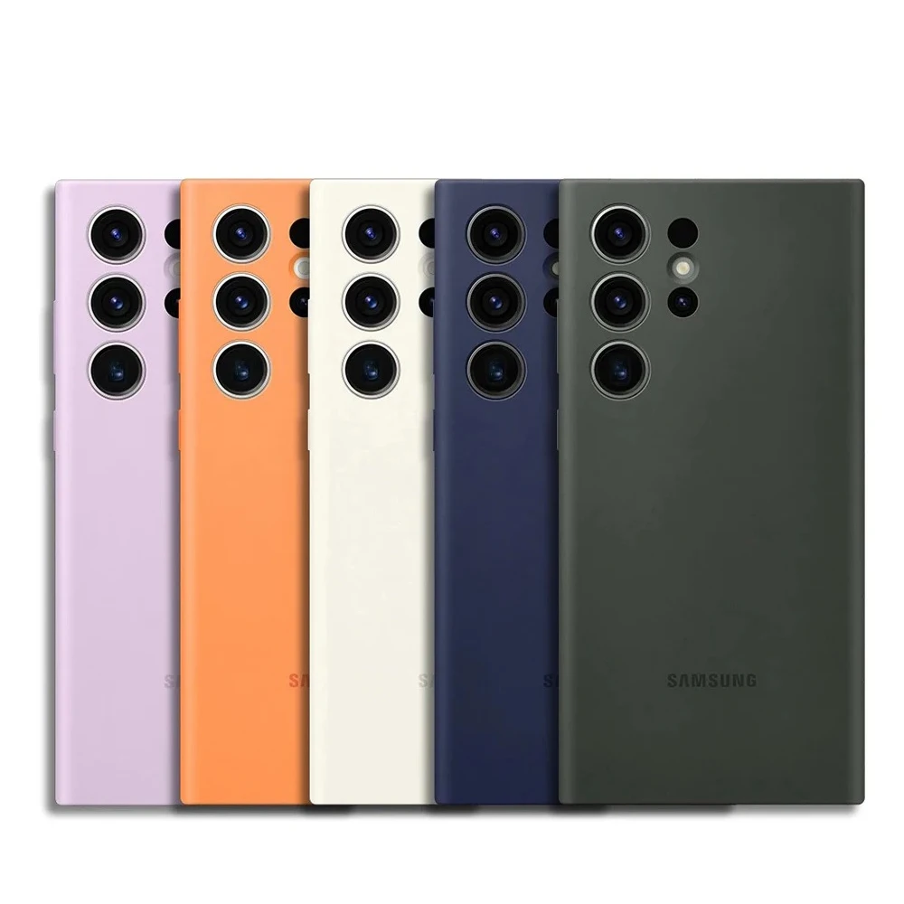 Oryginalne etui do Samsung Galaxy S23 Ultra Wysokiej jakości miękkie silikonowe etui ochronne Silky Touch do etui S23Ultra 5G — zdjęcie produktu 7