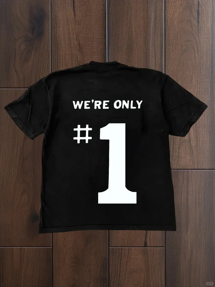 

Simple Atmosphere High Sense Daily Commute Casual Versatile Men's and Women's Large Size T-shirt Organic Cotton Short Sleeves