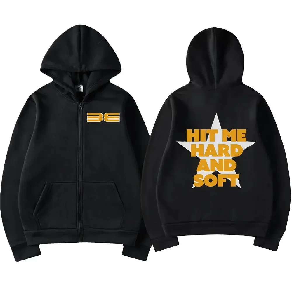 ضربني الصلب والناعم 2025 جولة نفس النمط سستة هوديس الرجال النساء الهيب هوب موضة الاتجاه زمم سترة للجنسين زمم بلوزات