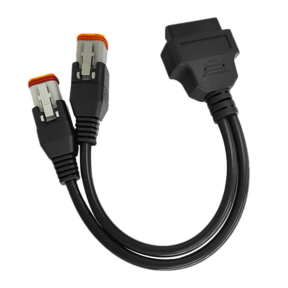 

Кабель-удлинитель OBD2 для мотоциклов, диагностический адаптер OBDII 2-в-1 для Harley (4-контактный, 6-контактный)