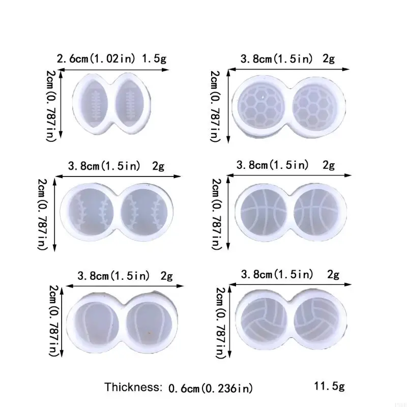 P9FE 6 PCS PEARRO RESINA RESINA SILICÓN