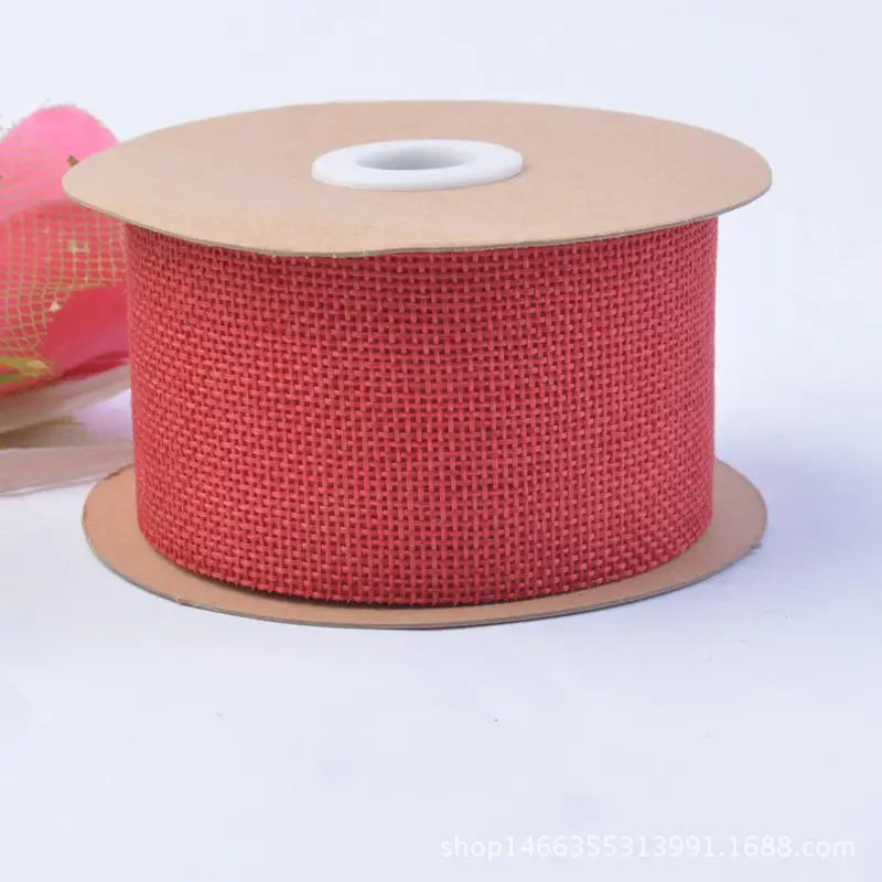 10meter/roll Environmental protection strong durable Linen ribbon Webbing For Bag Strapping Belt Making Sewing DIY Craft