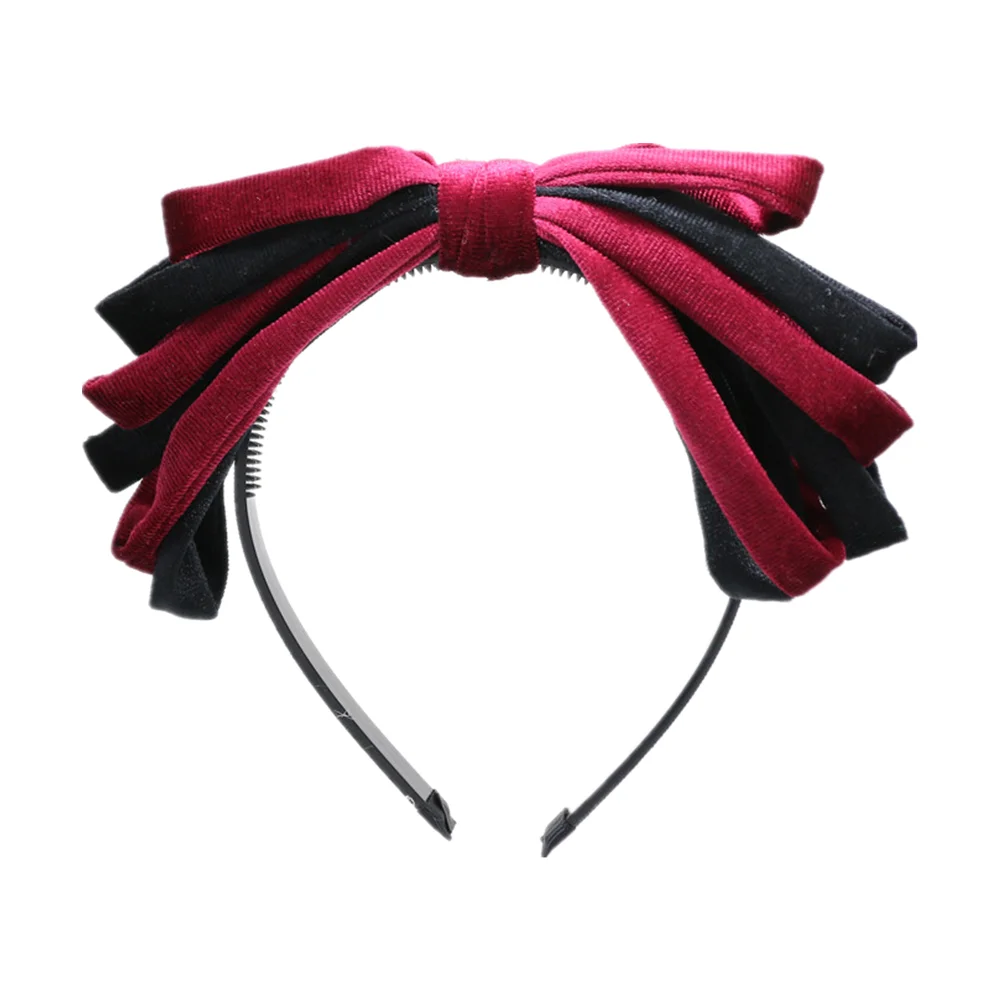 

new fashion rich velvet large bow hairband children fashion hair accessories girls headband