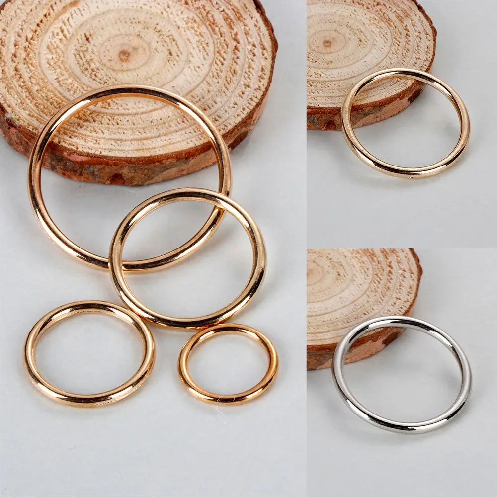 10Pcs/lot Gold Silver O Ring Connection Pet Collar Alloy Metal Ring Backpack Shoes Bags Belt Buckles DIY Craft Supplies Webbing