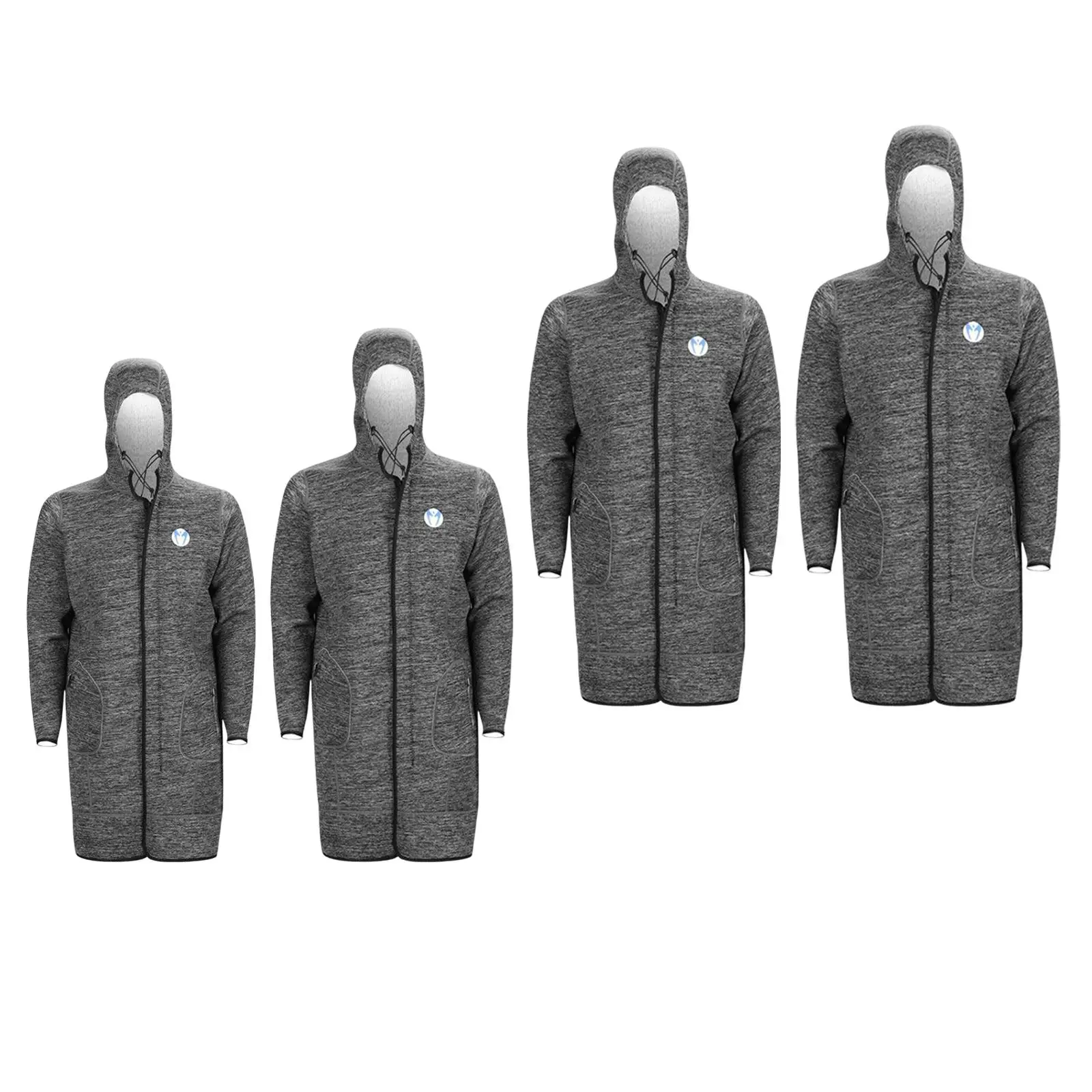 

Wet Suit Hooded Windbreaker, Adults Swimming Jacket, Keep Warm Thermal Outdoor Long Sleeve Snorkeling Diving Wetsuit Coat