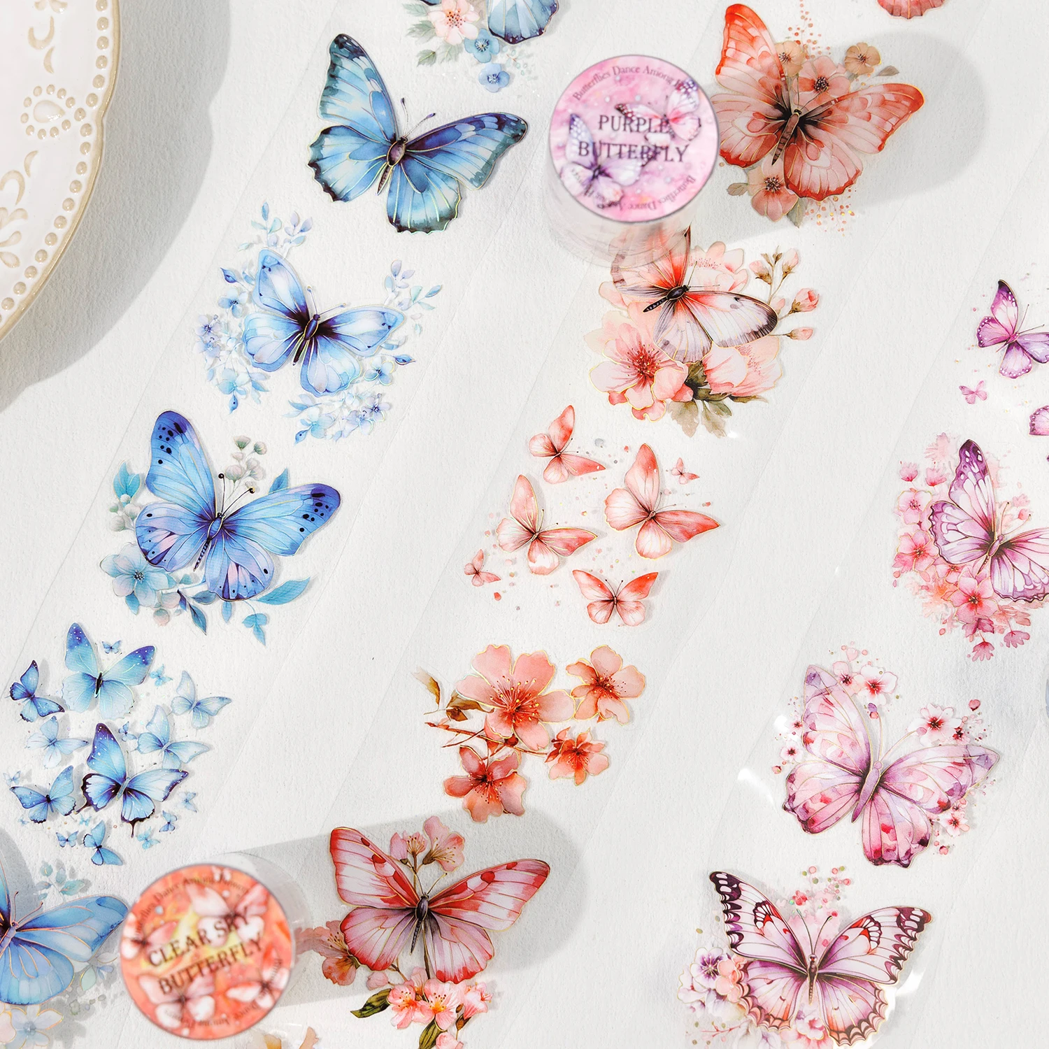 4-Roll Set - Butterfly Themed  - Art Craft Using Paper recension och pris