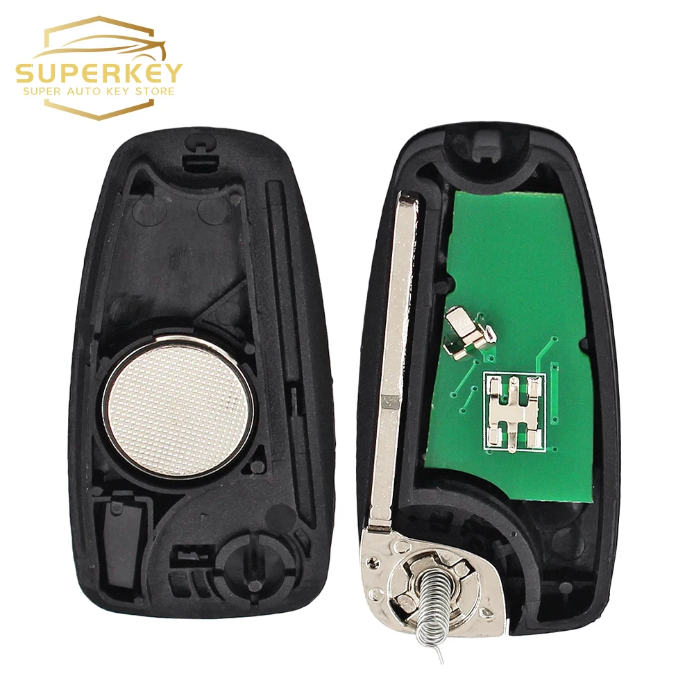 SUPERKEY 5WK49986 Flip Remote Car Key Fob With 63+ CHIP For 2010 2012 2011 2013 Ford Mondeo Focus C-Max Grand Galaxy S-Max