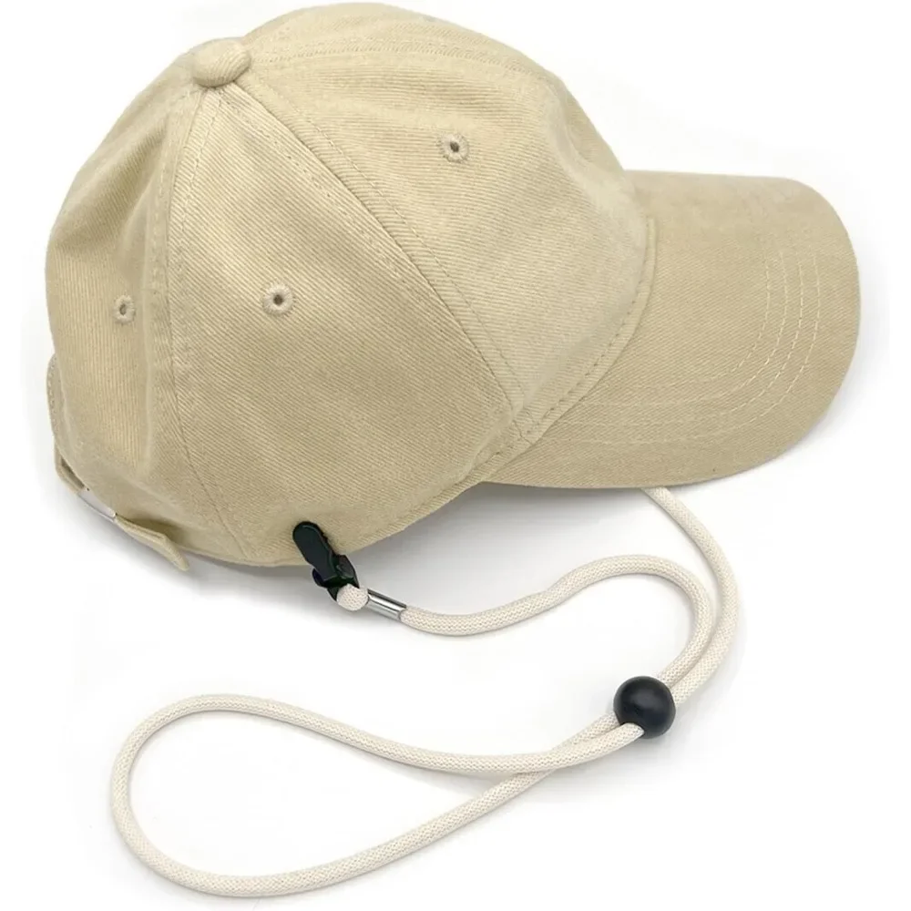 Hat Chin Cord Boating Adjustable Hat Retainer Riding Windproof Hat Strap Clips for Wind Elastic Anti-drop Rope Mask Lanyard