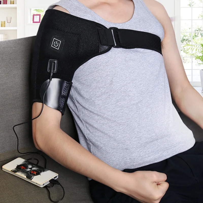 WOOTSHU Electric Heating Shoulder Pad & Shawl Hot Compress Warming Washable Polyester Private Mold for Middle-Aged Men Women