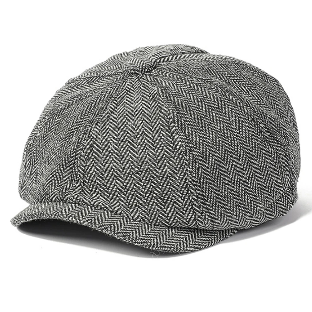 

MZ4234 Beret Cap Men Women Retro Striped Artist Painter Beret Hat Male Female Octagonal Cap Male Female Ivy Flat Cap Mens Berets