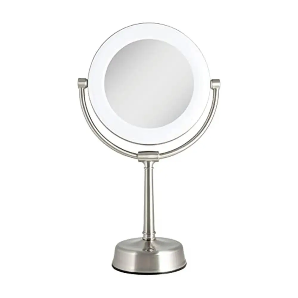 LED Lighted Makeup Mirror 10X/1X Magnification Swivel Desk Vanity Touch Control 22W 9