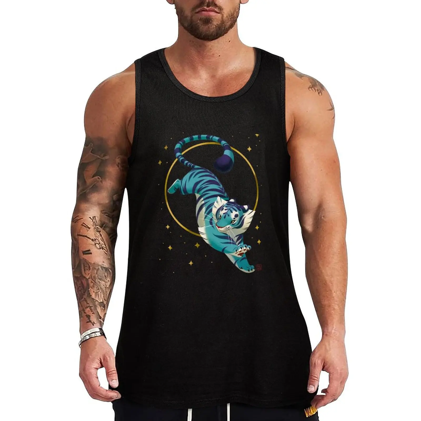 Year of the tiger Tank Top Hip Hop Tank Top Streetwear Casual Sleeveless Tee