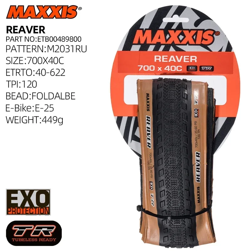 Maxxis Reaver 700x40 700x45 40C 45C gravel bike tubeless tire gmtb tyre