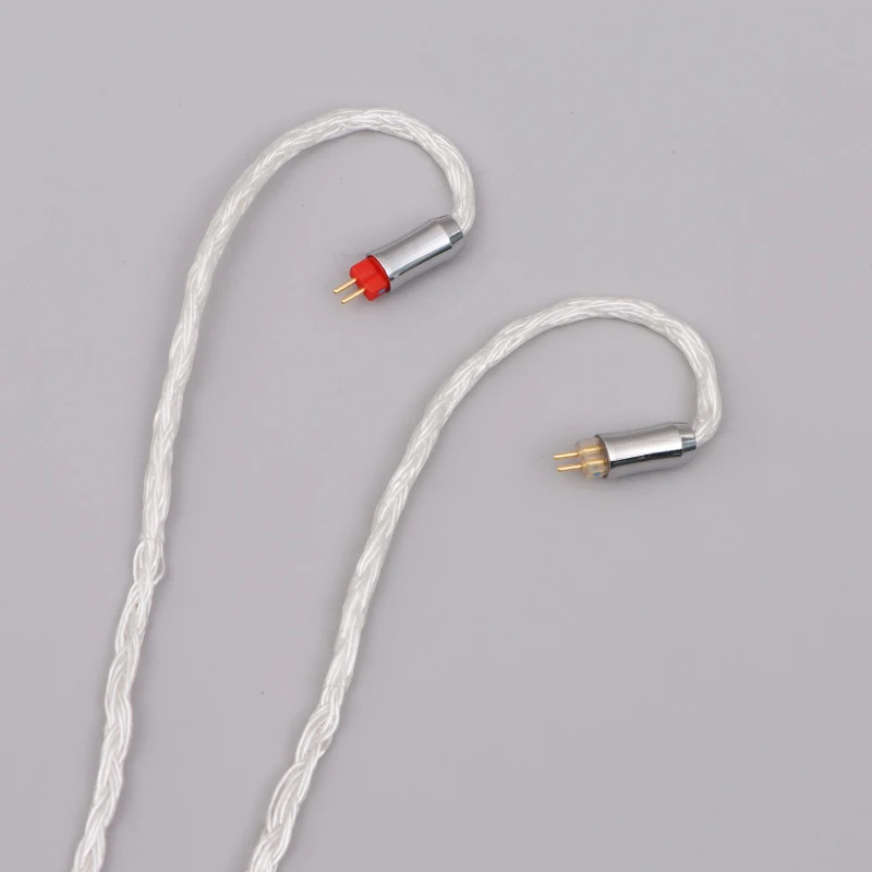 XINHS 24 Core 5N Đồng Mạ Bạc Tai Nghe Cáp MMCX 0.78Mm 2Pin QDC Tai Nghe TFZ Cổng Kết Nối Tai Nghe Cáp Nâng Cấp