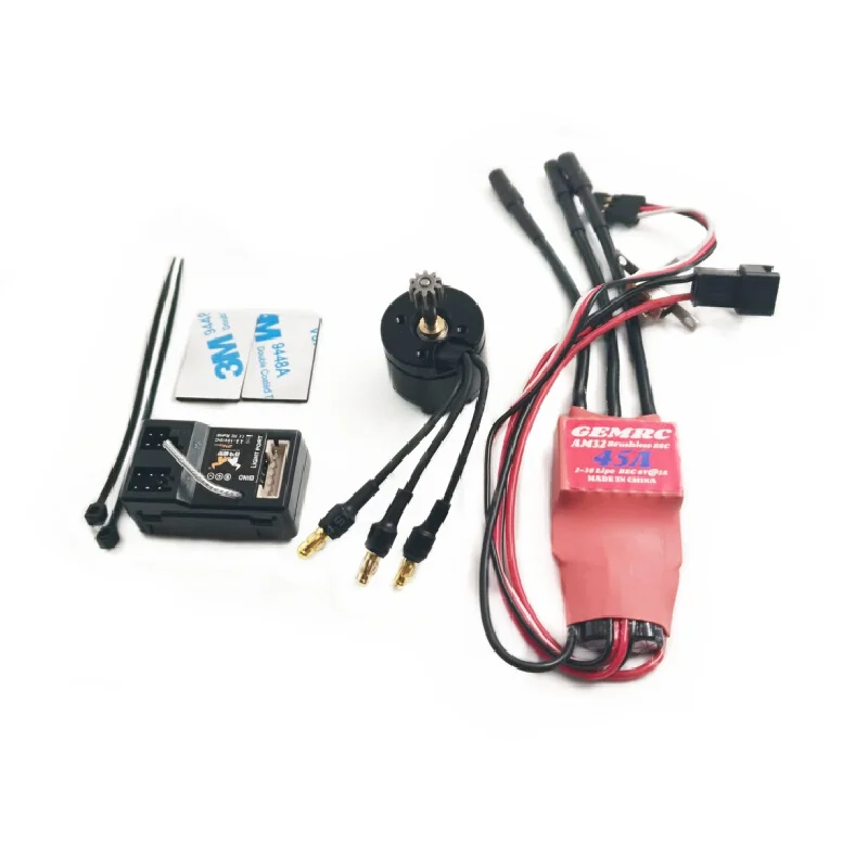 MN82 3100KV Outrunner Brushless Motor AM32 ESC Combo Low Speed Torque Compensation For 1 12 RC Crawler