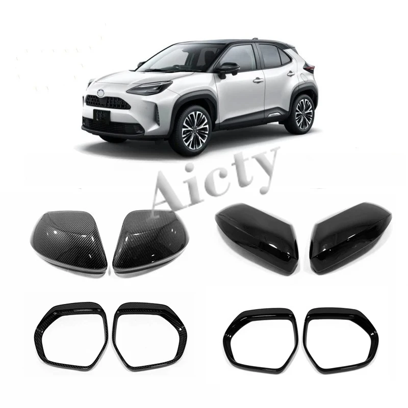 

For Toyota Yaris Cross 2020 2021 2022 ABSSide Door Rear View Rearview Mirror Rearview Mirror Rain Shade Rainproof Blades Cover