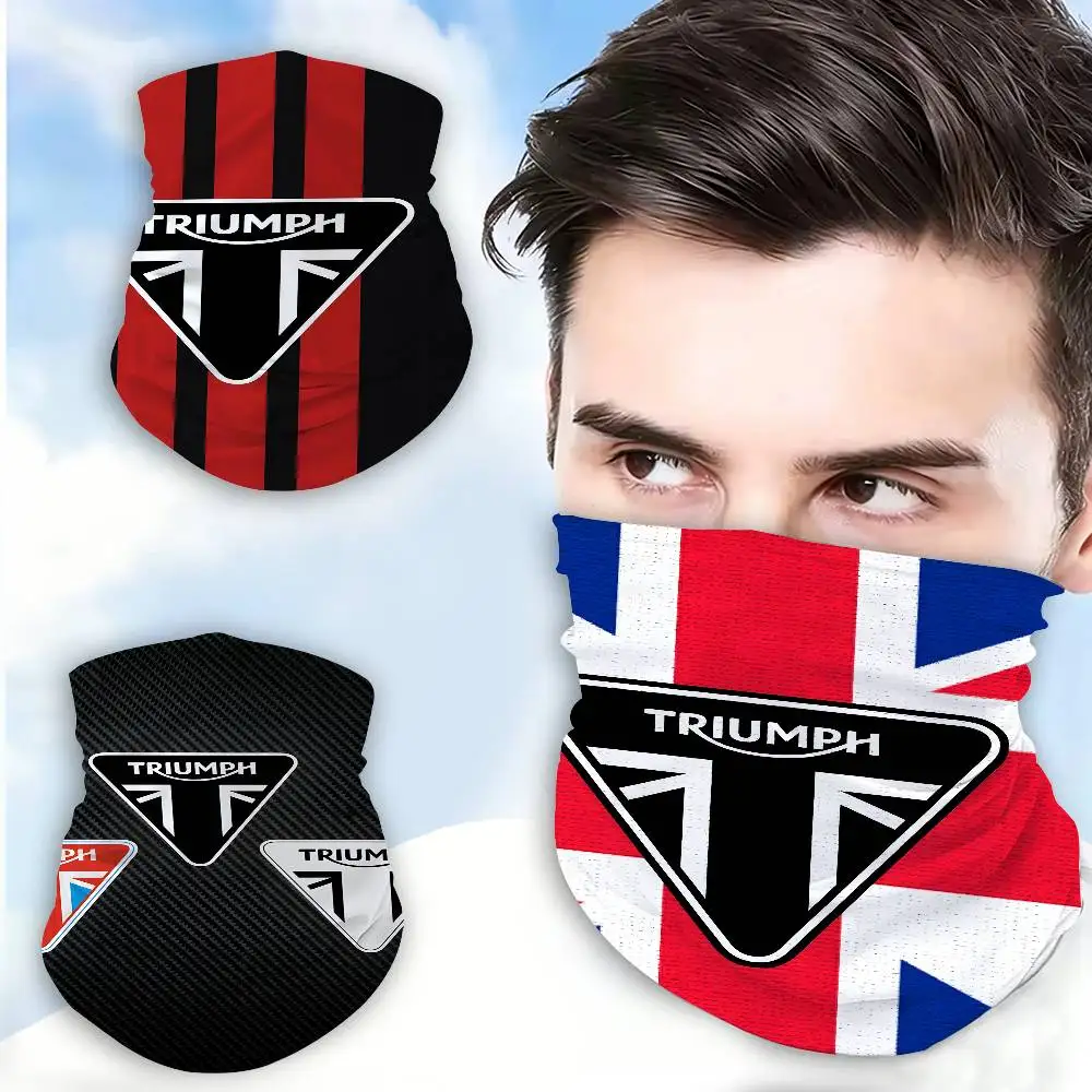 T-Triumph Classic-British-Motor Ice Silk Sunscreen Face Mask Multifunctional Neck Gaiter for Outdoor Riding Hiking Fishing