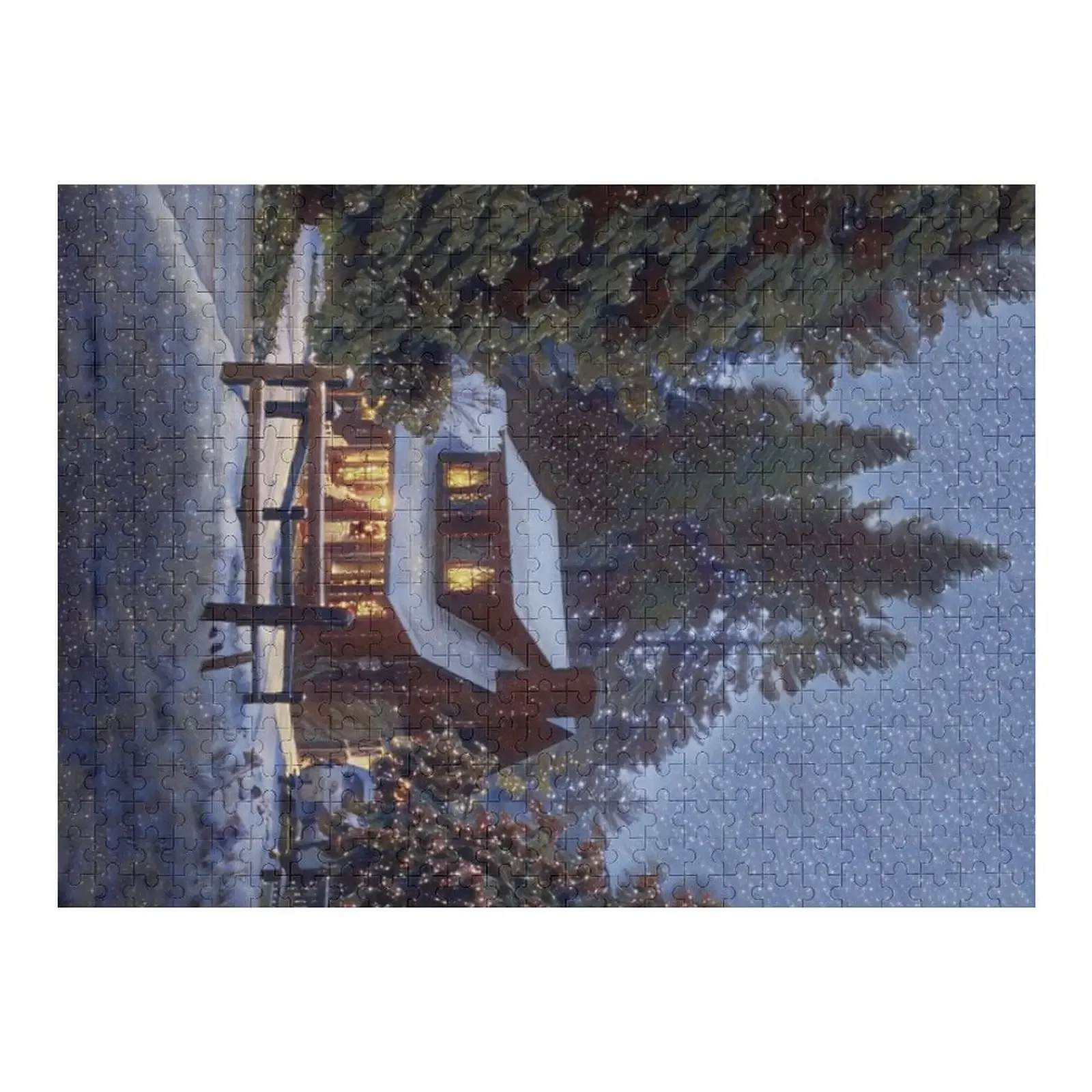 

Cozy Cabin (version 1) Jigsaw Puzzle Custom Gift Wooden Animal Puzzle