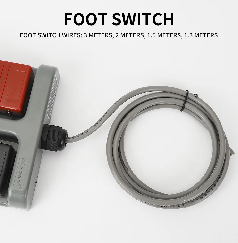 Dual Foot Switch MDFS-65 Foot Step Dual Position Pedal Control Switch Belt and Wire Machine Tool Workshop Forward and Reverse Ro