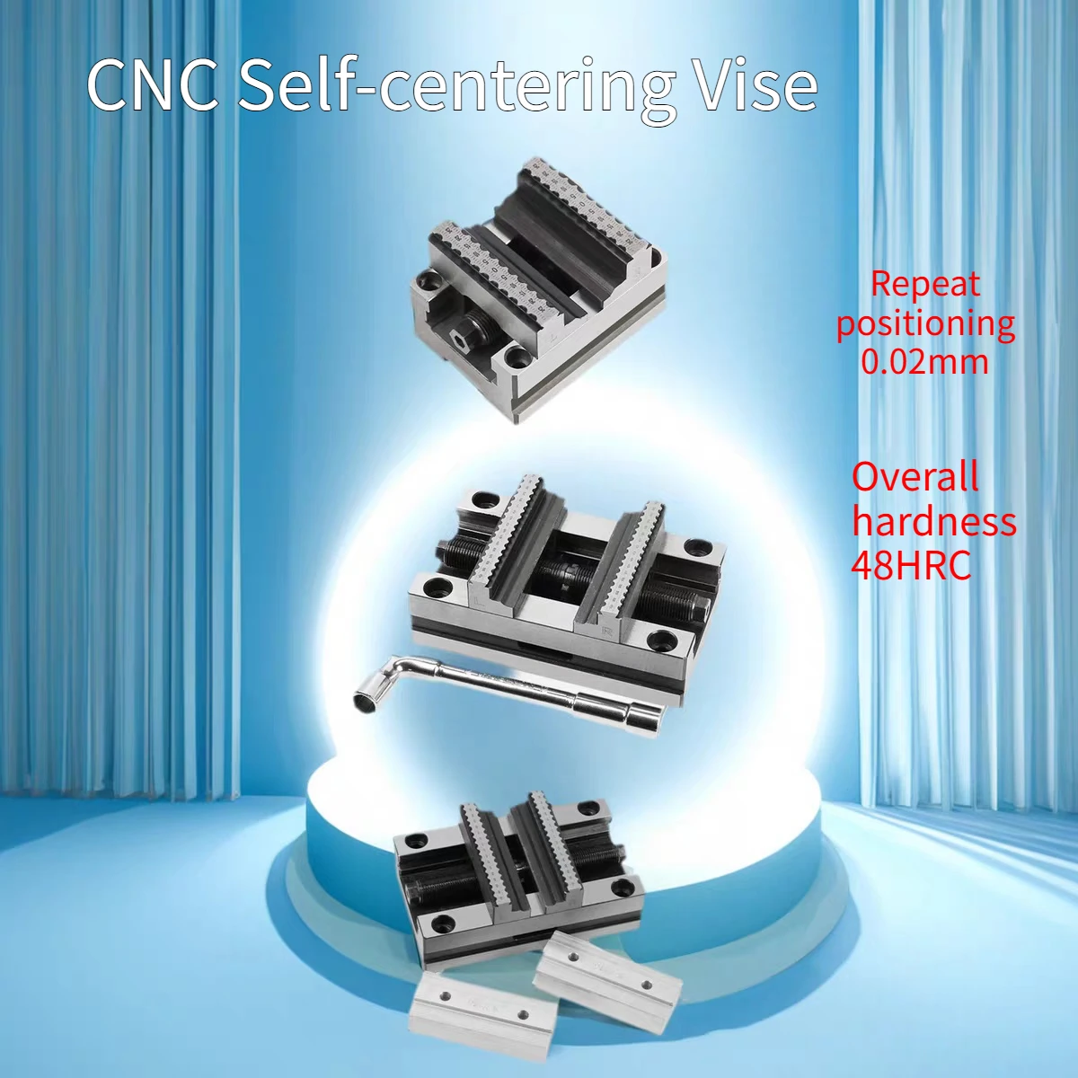 CNC Self-centering Vise EDM Copper Male Electrode Mechanical Parts Machining Precision Four-axis Five-axis Concentric Fixture