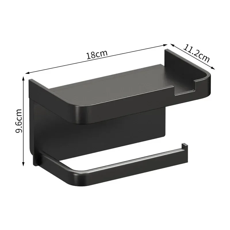 Toilet Paper Holder Plastic Storage Rack Kitchen Towel Placement Of Seasoning Bottles Bathroom Wall Roll Of Paper Phone Storage image 6