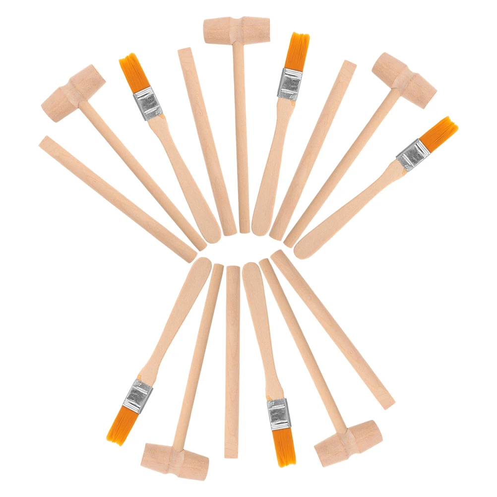 

1Set Archaeology Excavation Tools Mini Excavation Tool Set for with Hammer Brush Shovel Paleontologist Dig Kit Educational