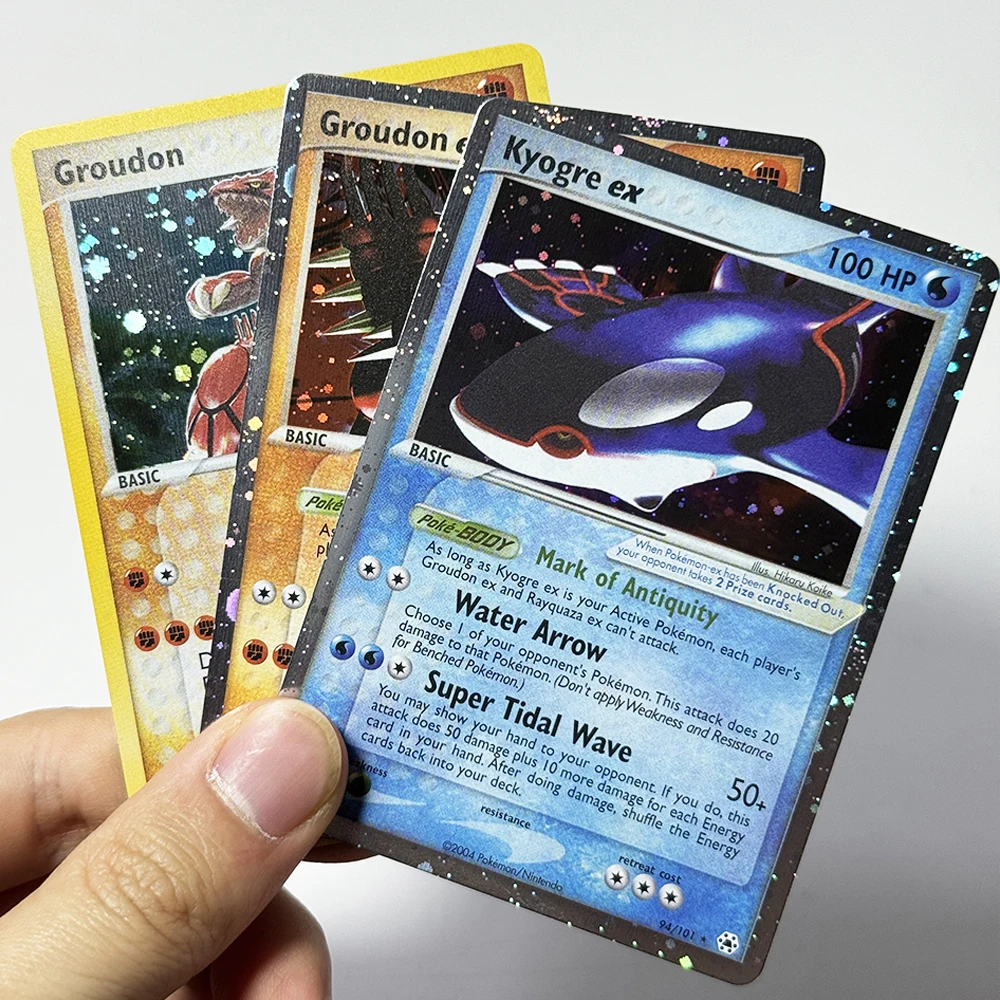 PKM Hidden Legends(HL) Foil DIY Proxy Game Card PTCG Kyogre/Metagross/Ninetales/Vileplume ex Groudon Milotic Collection toy gift - view 4