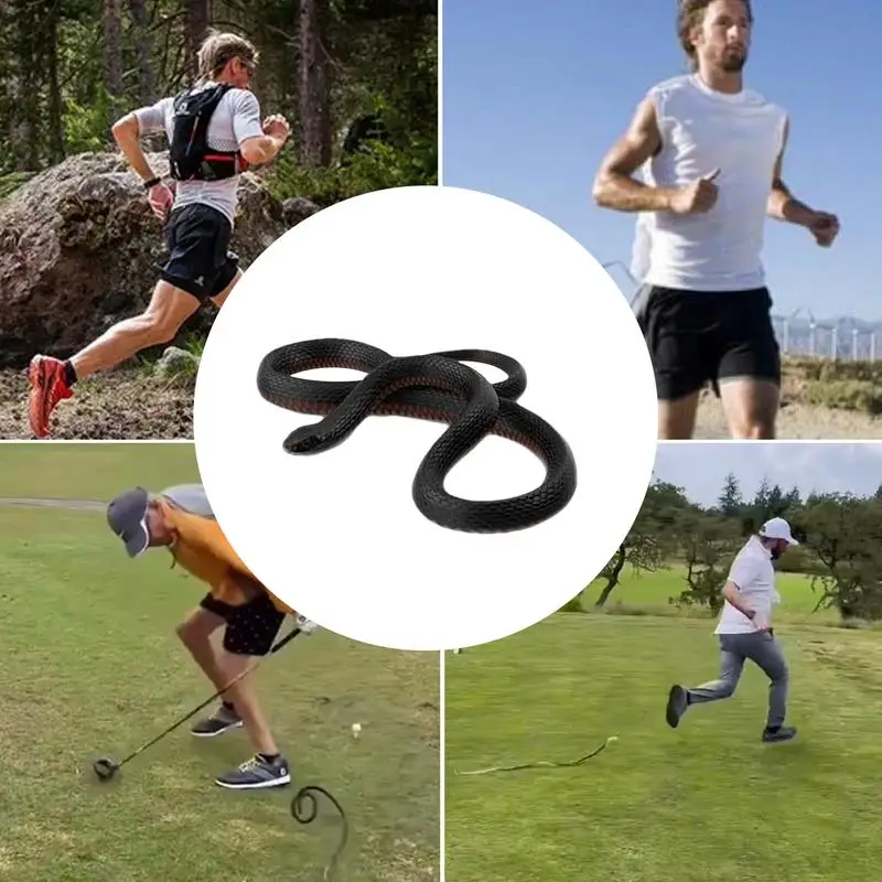 Jouet de farce serpent en Silicone avec Clip à ficelle, Kit de Gag de Golf réaliste, jouet de blagues pour enfants, adultes et hommes