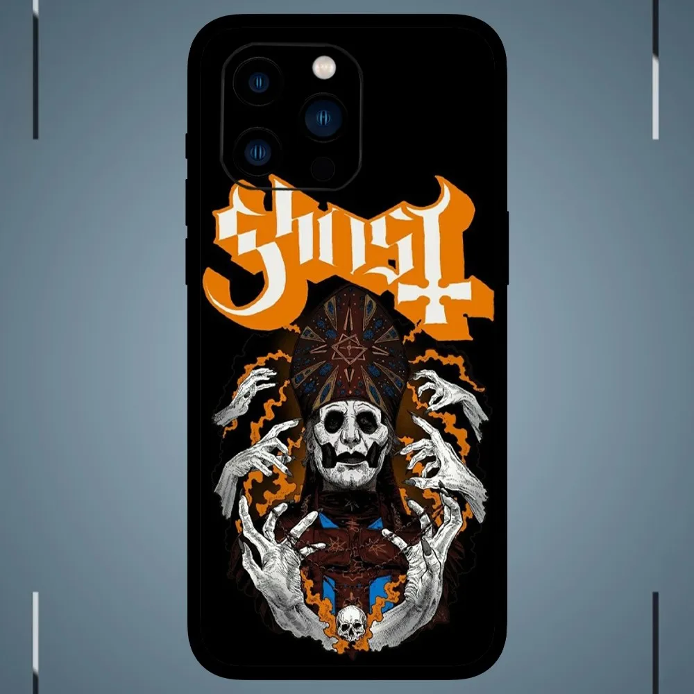 Rock Band Ghost  Phone Case For iPhone 15 14 13 12 11 Pro Max mini XS XR X 8 Plus SE Cover