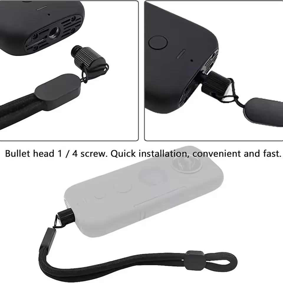 Wrist Hand Strap With 1/4 Screw for Insta360 X4 X3 X2 Light Weight Anti-Lost Lanyard Straps Hand Hanging Rope For DJI Pocket 2 3 view 2