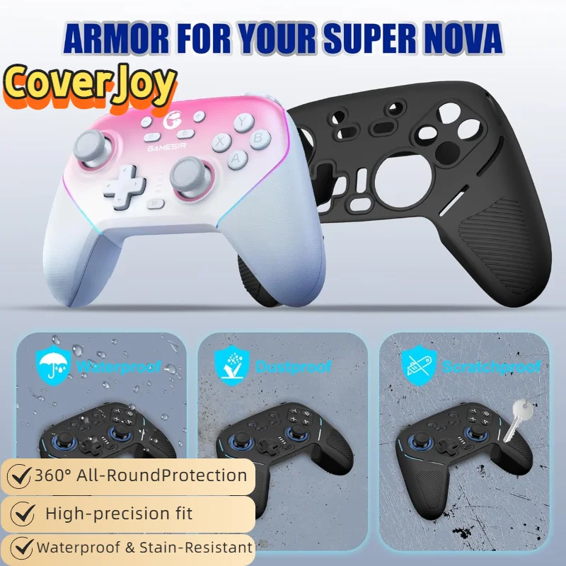

CoverJoy для GameSir Super Nova, силиконовый защитный чехол, противоударный, пылезащитный, мягкий на ощупь, защитный рукав