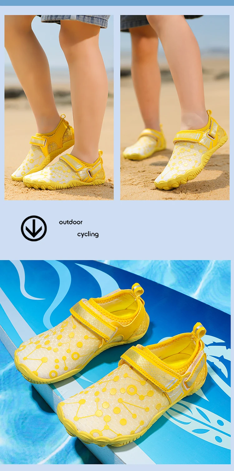 Wasserschuhe für Kinder, Strand-Schuhe, Schnelltrocknend, Atmungsaktiv, Barfuß-Schwimmschuhe, Outdoor-Sneakers, Fluss-Slipper, Wasserschuhe – Detail 16