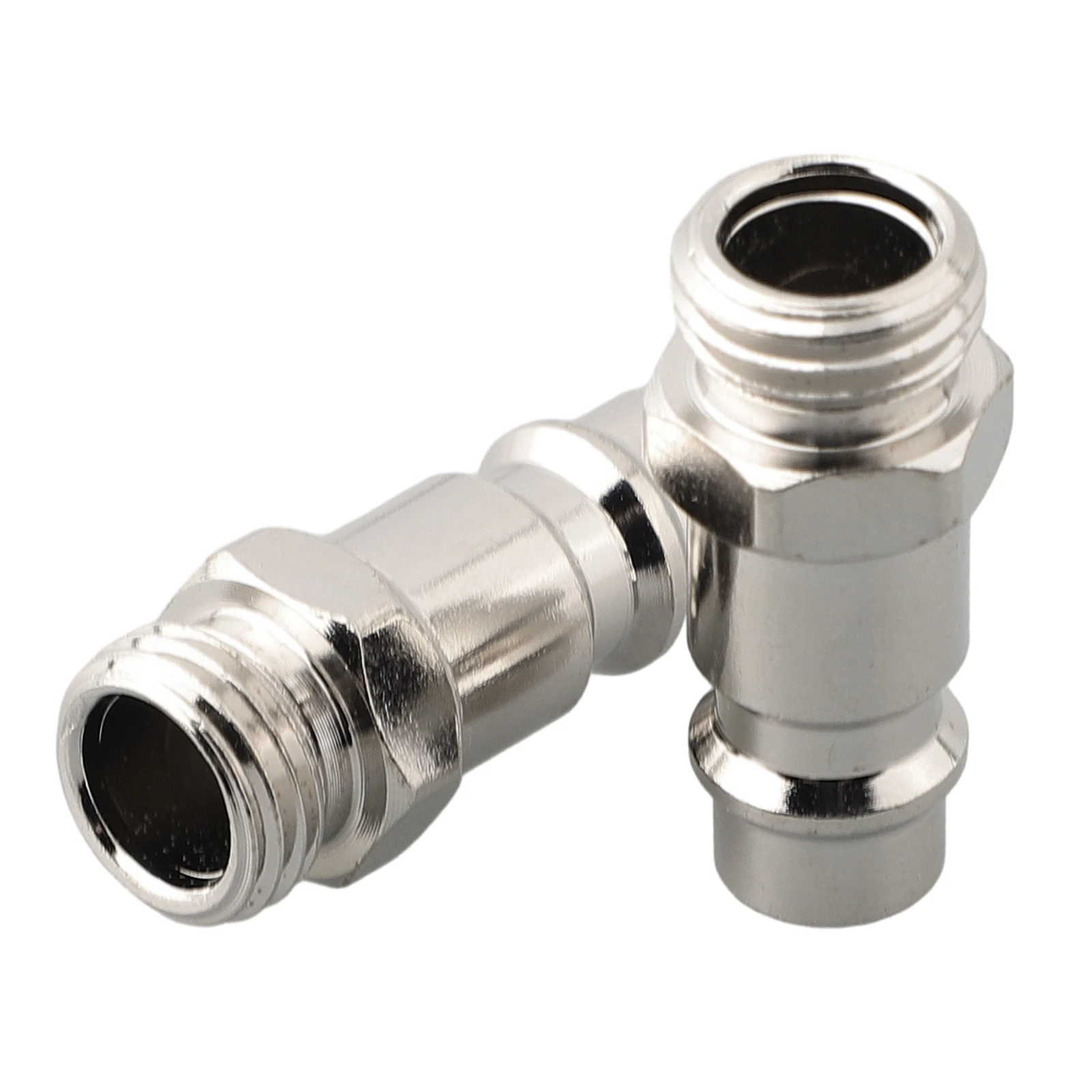 2pcs Silver Euro Fittings With 1/4