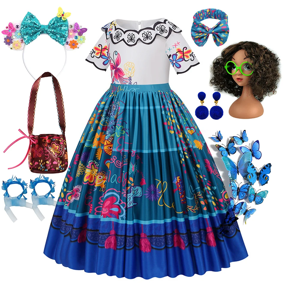 white christmas dresses Encanto Mirabel Dress, Encanto Mirabel Costume with Bag – CoserZ main image 0