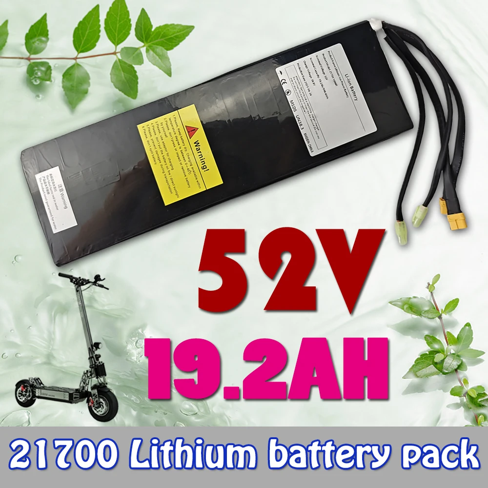 21700 dual drive car battery 52V 19.2Ah 14S4P 19200mAH rechargeable lithium-ion battery pack