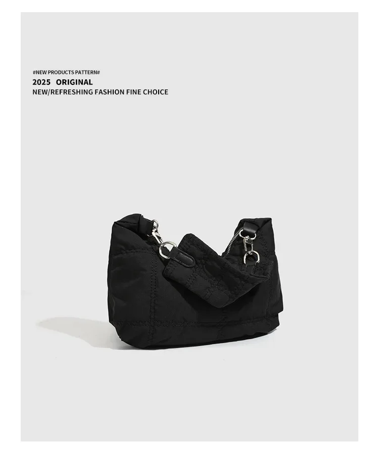 

Niche Design Underarm Bag Bag Women's 2025 New Retro Black Dark Cloud Bag Portable Shoulder Bag Crescent Bag Tide