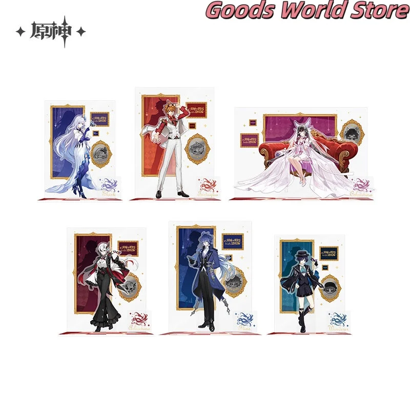 Original Columbina Arlecchino Skirk Flins Wanderer Scaramouche Tartaglia Character Acrylic Plaque Game Genshin Impact Cosplay