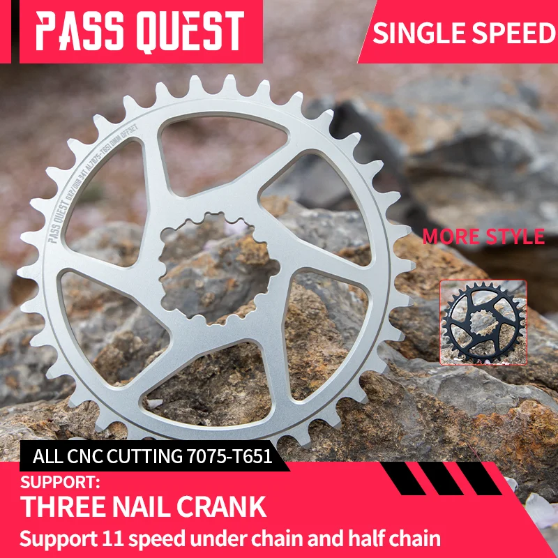 For Sram Gxp Dirt Jump Urban And Street Action Bike Dedicated Single-speed Chainring 104BCD and GXP 3nail single-speed Chainring