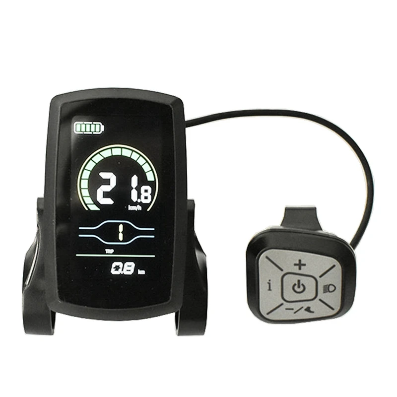 Ebike 36V48V YL80C LCD Meter Intelligent Control Panel Display For Ebike Controller Waterproof Plug Connector