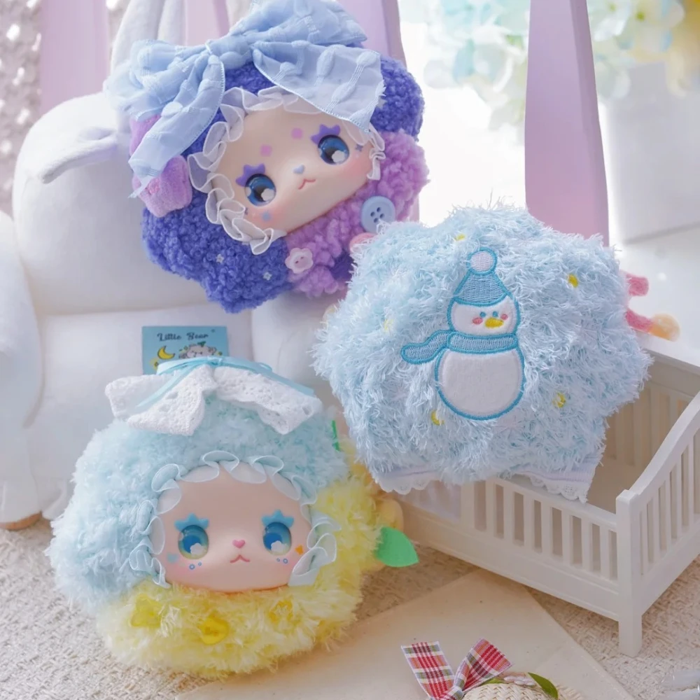 Mooie EMMA Floral Seasons Series Pluche Blind Box Kawaii Sleutelhanger Hanger Anime Figuur Mystery Surprise Vinyl Gezicht Pop Speelgoed