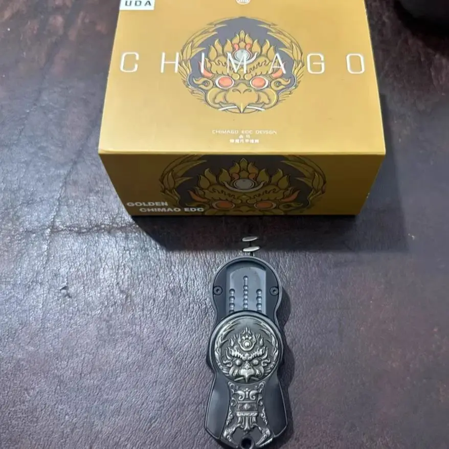 

Б/У EDC Chimago Demon Slayer Armor Цирконий Черный слайдер push Декомпрессионные игрушки