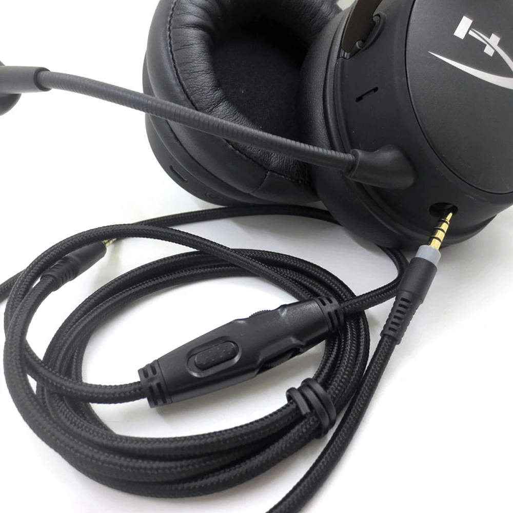 Portable Audio Cable Headphone Cable Audio Cord Line for HyperX Cloud Mix Cloud Alpha Gaming Headsets Accessories