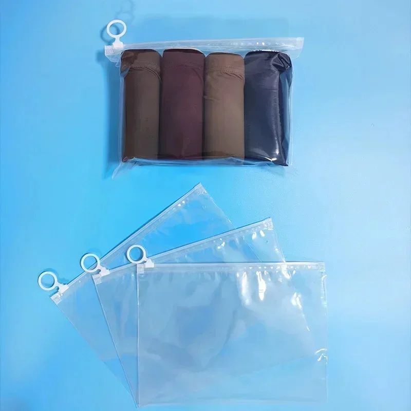 Clear Zipper Storage Bag Durable Travel Storage Bag Socks Stationery jewelry bag Waterproof Zipper Lock Self Seal Portable bag image 6