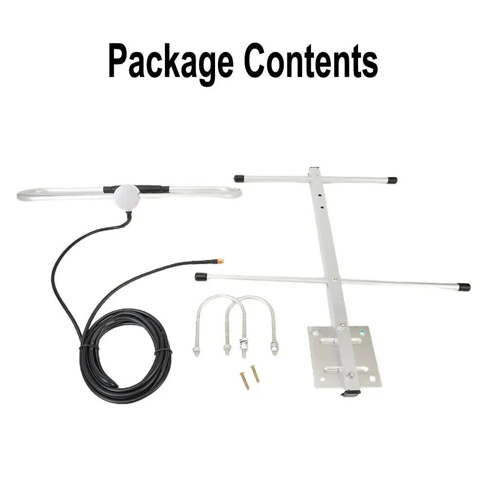 Long Distance Transmitting, Easy Assembly Process 6dBi UHF 433MHz SMA Male Connector Cable RG58 Outdoor Antenna