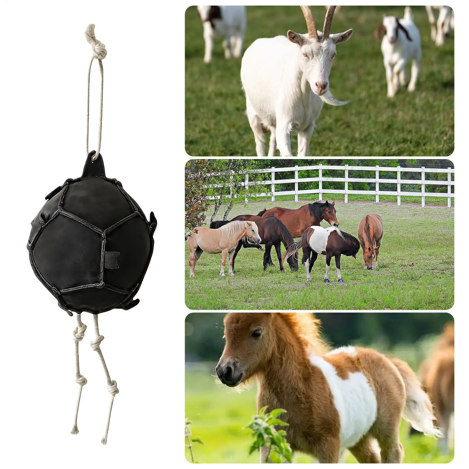 

Horse Treat Ball Interactive Carrot Dispenser Feeder Horse Treat Feeding Ball Toys For Goat Sheep Cow Livestock Cattle Farm Barn