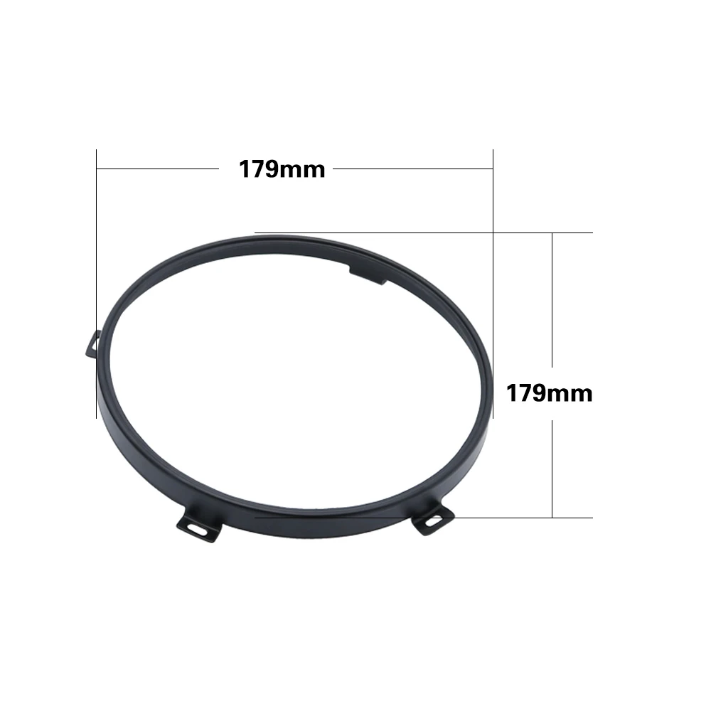 7 Inch Round Headlight Mounting Retaining Bracket Ring Set with Headlight Metal Ring for Jeep Wrangler JK 2007-2017 Accessories