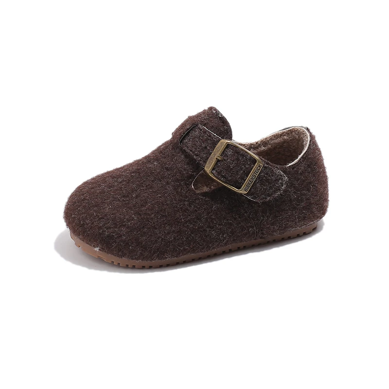 2025 الأطفال حذاء كاجوال للفتيات الفتيان شتاء موضة جديدة الكورية نمط لينة وحيد المضادة للانزلاق تنوعا المنصة خارج الحذاء #6