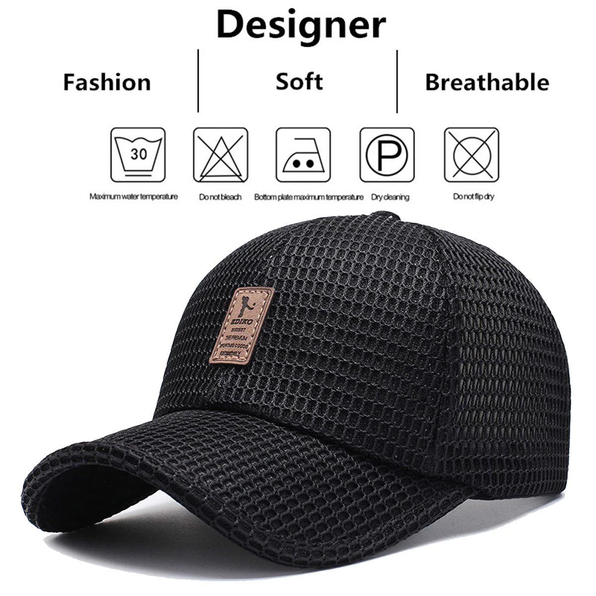 Unisex Mesh Breathable Baseball Caps Spring and Summer Outdoor Adjustable Casual Hats Sunscreen Hat