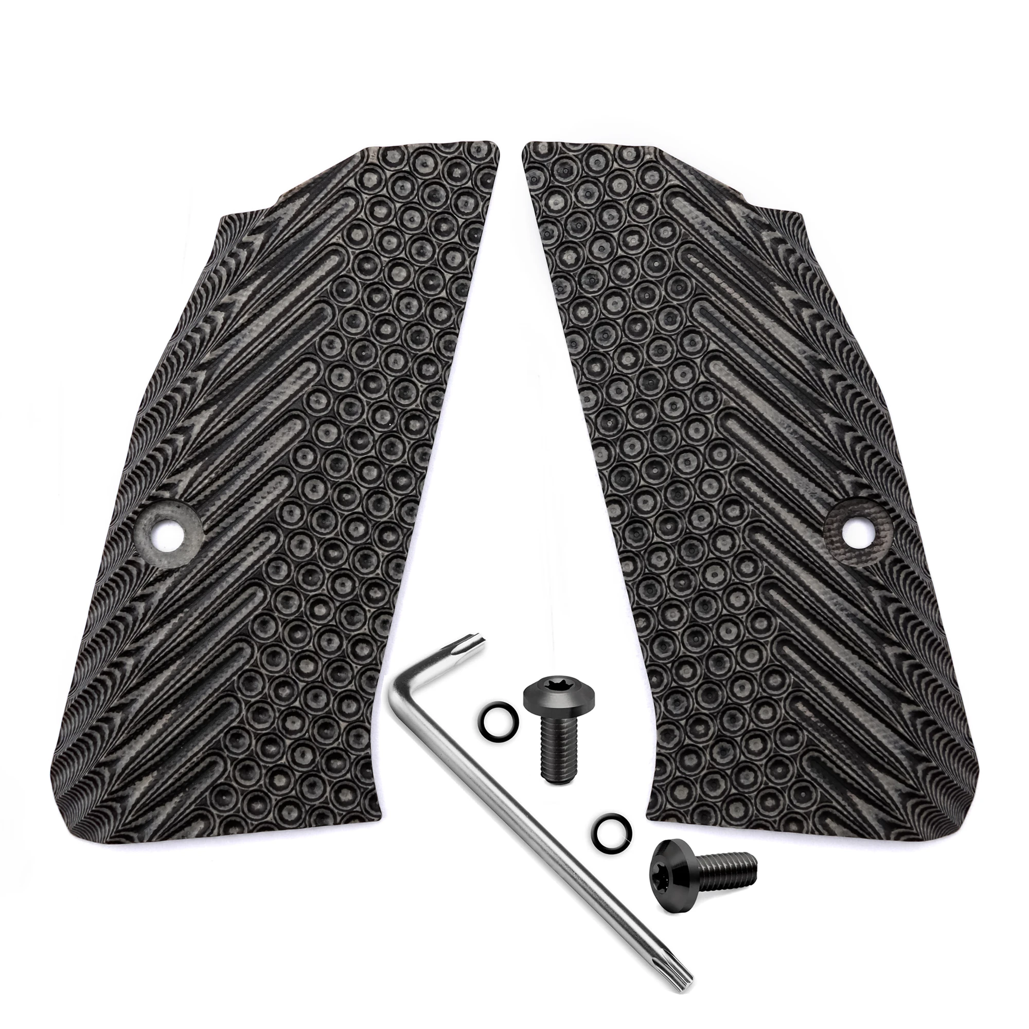 Guuun G10 Grips for Compact CZ Shadow 2 Custom CZ-75 Slim Palm Aggressive Tactical Texture view 5