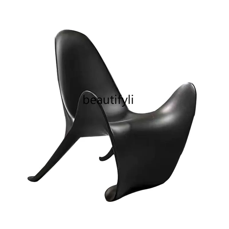 

Special-Shaped Creative Frp Batwing Chair Home Single High-Leg Backrest Armrest Recliner